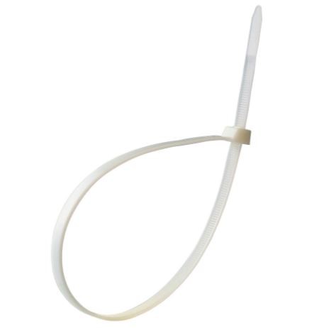 Kabelbinder wit tie-wraps 2,5x100mm, 100 stuks
