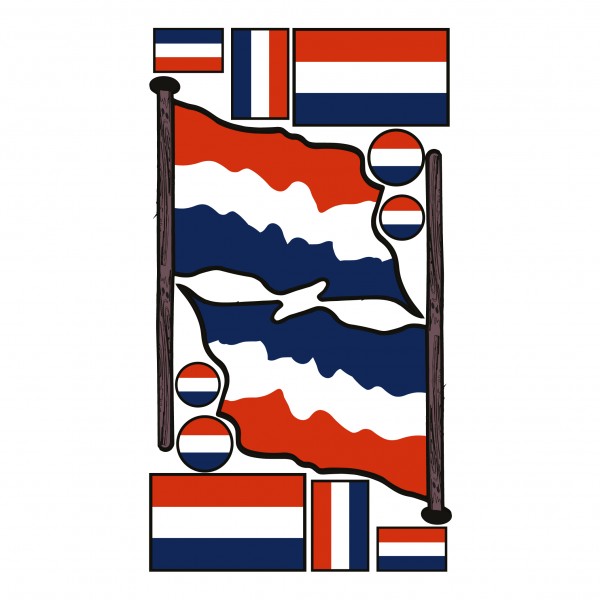 Stickers Nederlandse vlag