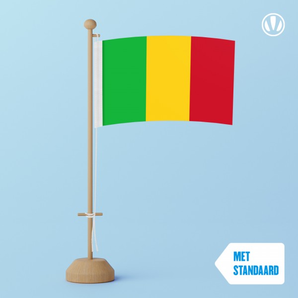 Tafelvlag Mali met standaard