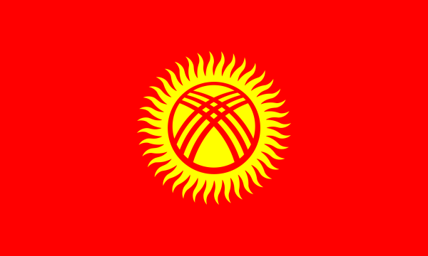 Vlag Kirgizië 70x100cm