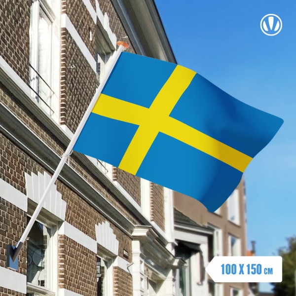 Vlag Zweden 100x150