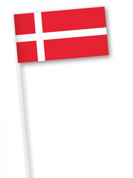Deense zwaaivlag Denemarken 11x21cm