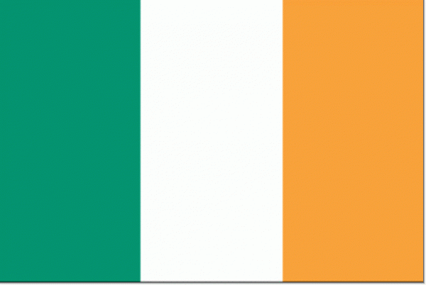 Ierse vlag Ierland Vlaggenclub 30x45 cm