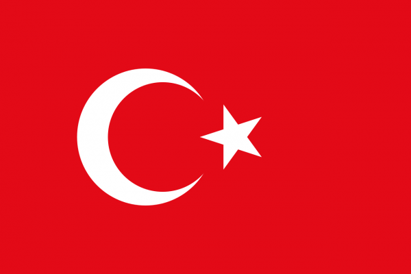 Grote vlag Turkije 225x350cm