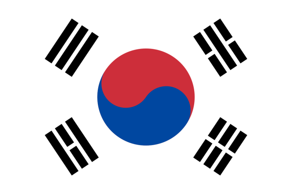 Vlag Zuid-Korea 70x100cm