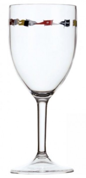 Wijnglas Regata seinvlaggen