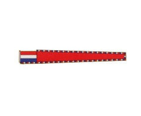 Vleugel rood getekend