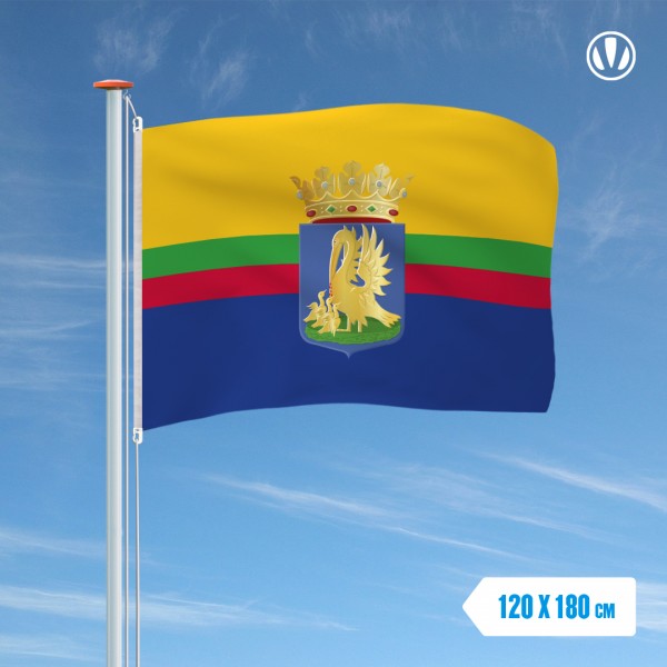 Vlag Appingedam met Wapen