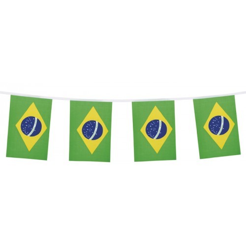 Vlaggenlijn brazilaanse vllag 3m1 stof