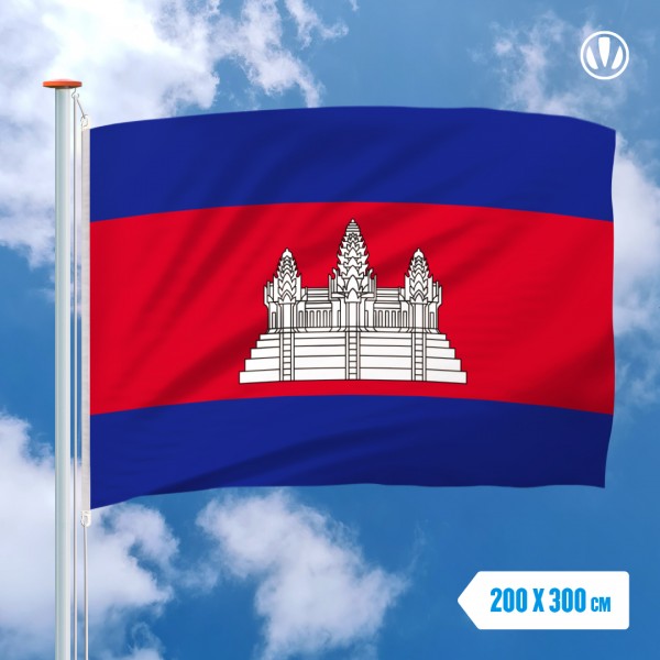 Grote Mastvlag Cambodja 200x300