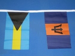 Vlaggenlijn met 50 internationale vlaggen 15m1 pavoiseerlijn