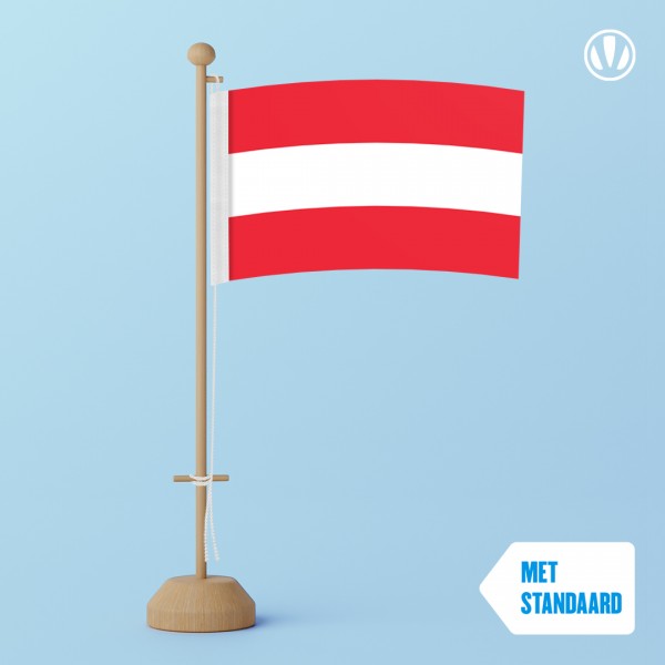 Tafelvlag Oostenrijk met standaard