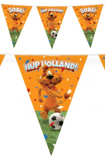 Oranje vlaggenlijn hup holland loeki de leeuw