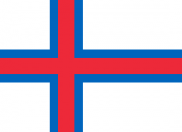 Vlag Faeröer eilanden | Faeröerse vlaggen 30x45cm gastenvlag