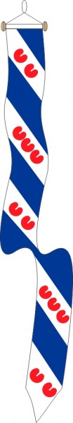 Wimpel Friesland 25x300cm met stokje
