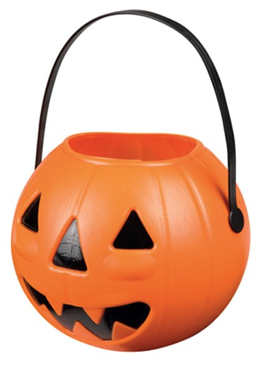 Halloween of sint maarten lampion plastic 14 x 17 cm