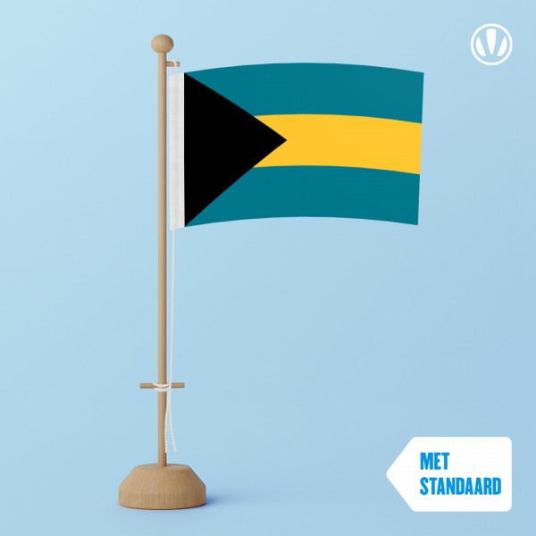 Tafelvlag Bahama's met standaard