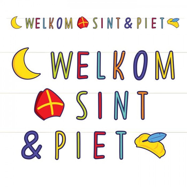 Letterslinger Welkom Sint en Piet