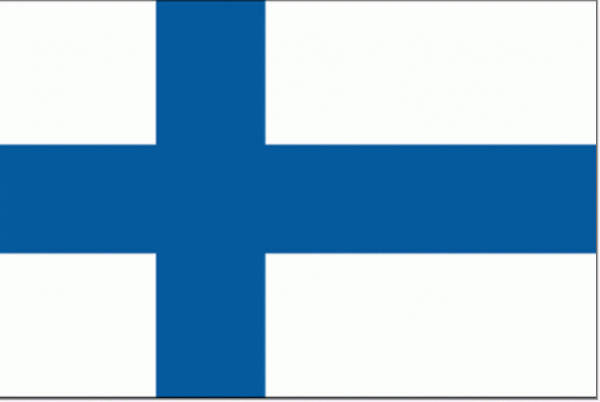 Finse vlag vlaggen Finland 30x45cm