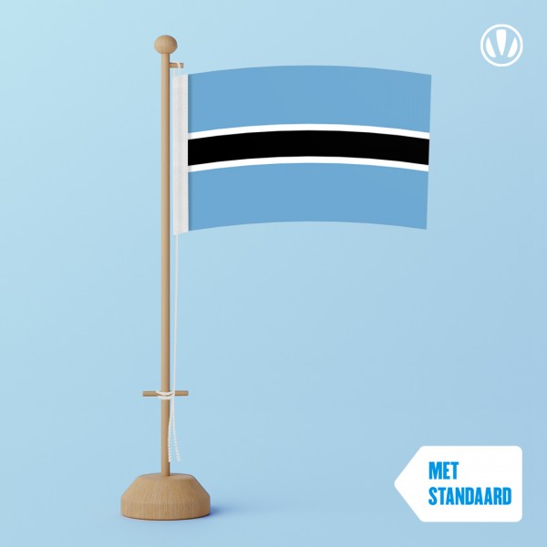 Tafelvlag Botswana met standaard