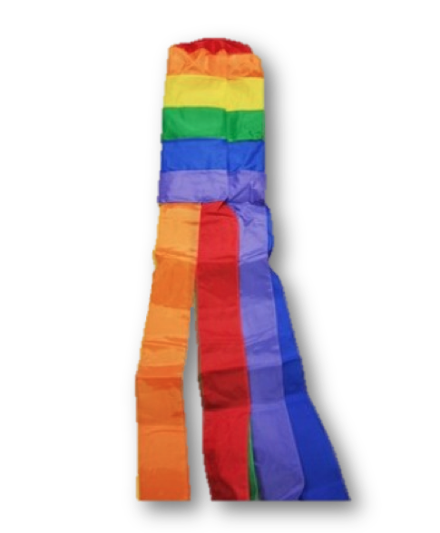 Windsock regenboog | Regenboog windsok 150cm