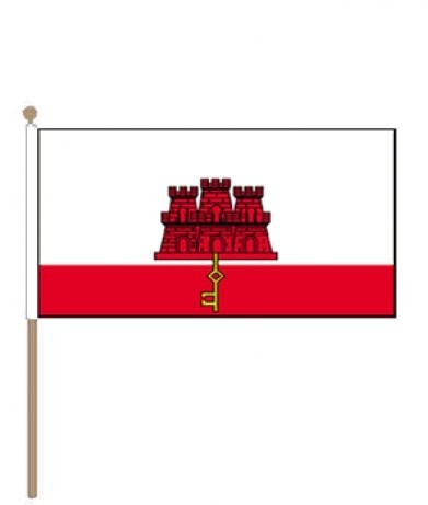 zwaaivlag Gibraltar Gibraltarese vlaggen 30x45cm