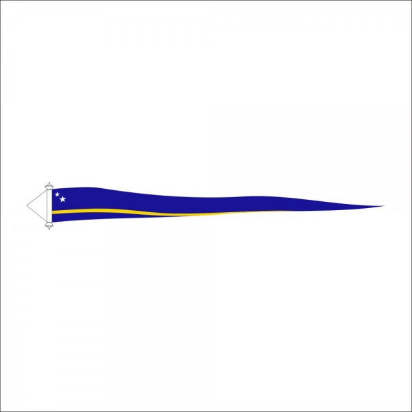 Curaçaose wimpel 30x300cm | Met koord en lus