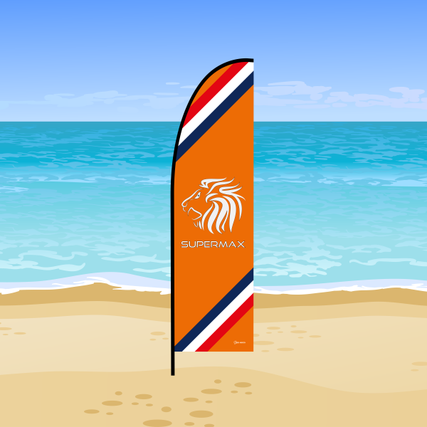 Beachvlag Leeuw Maximaal 250cm hoog
