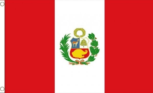 Vlag Peru met wapen 60x90cm | Best value