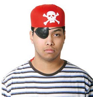 Piratencap rood Piratenhoed
