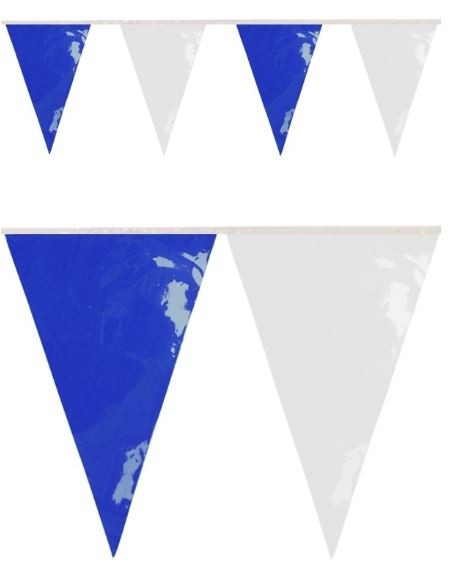 Vlaggenlijn Blauw Wit BRANDVERTRAGEND 10m