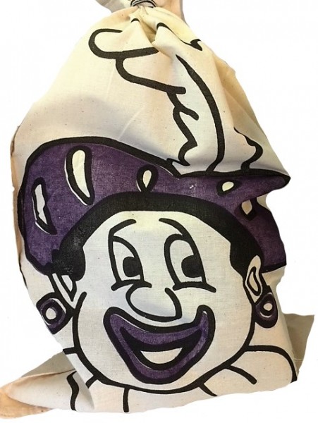Katoenen strooizak Piet van Sinterklaas vrijstaand