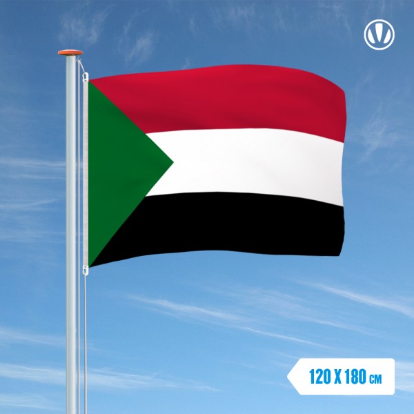 Vlag Soedan 120x180cm