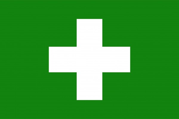 Vlag EHBO 100x150cm