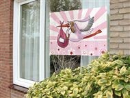 Raamvlag Meisje geboren 60x90cm vlag
