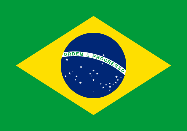 Vlag Brazilië 70x100cm