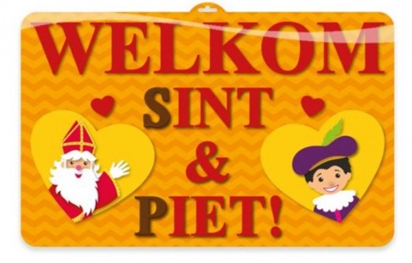 Sint en welkomstbord 3D voordelig bij Vlaggenclub.nl