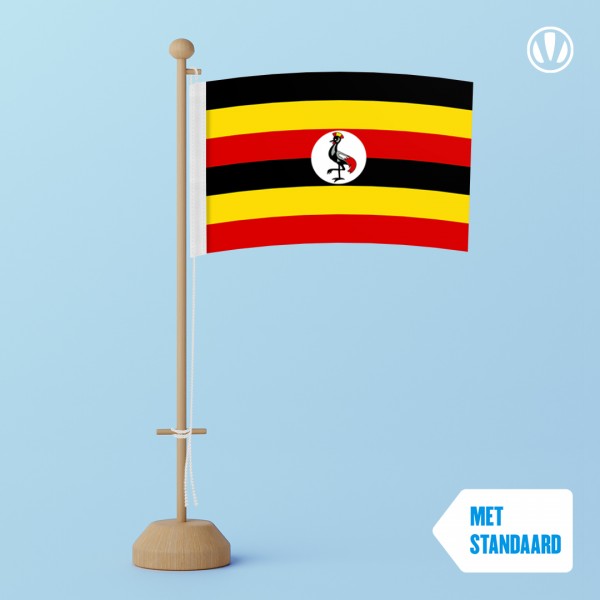 Tafelvlag Oeganda met standaard