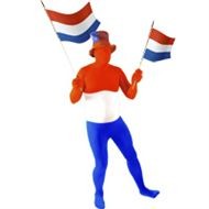 Skinsuit | Morphsuite r/w/b Nederlandse vlag past iedereen door strech stof