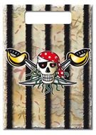 Uitdeelzakjes feestzakjes Red Pirate 8 stuks