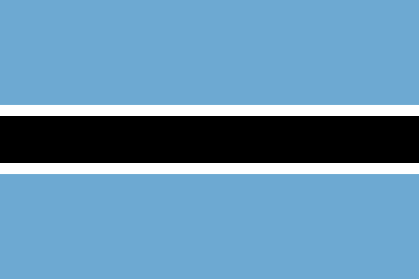 Vlag Botswana 70x100cm