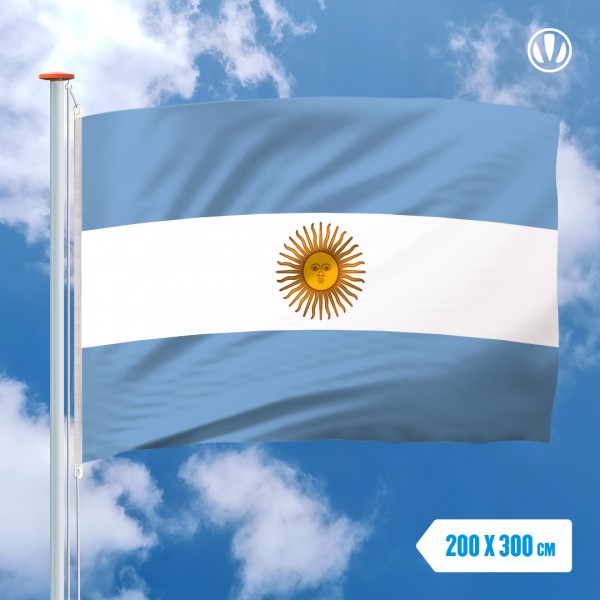 Grote Mastvlag Argentinie 200x300 cm
