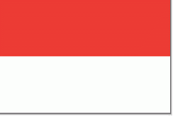 vlag Monaco 30x45cm gastenvlag gastlandvlag