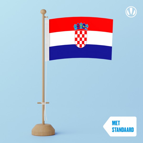 Tafelvlag Kroatie met standaard