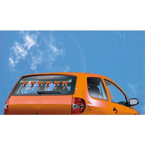 Mini Oranje Vlaggenlijn Auto achterruit bevestiging