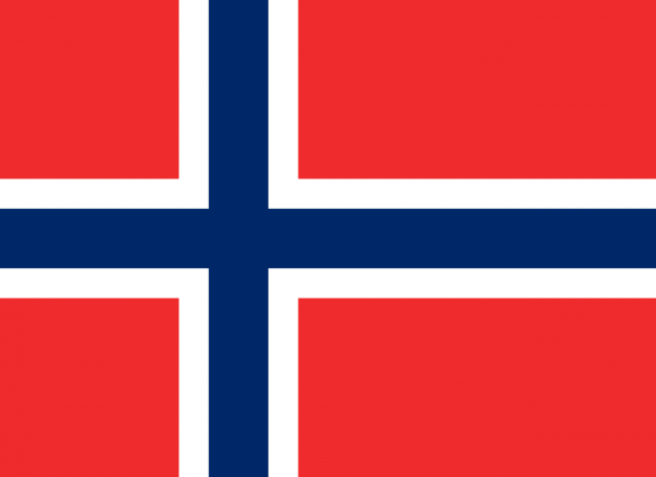 Vlag Noorwegen 40x60cm