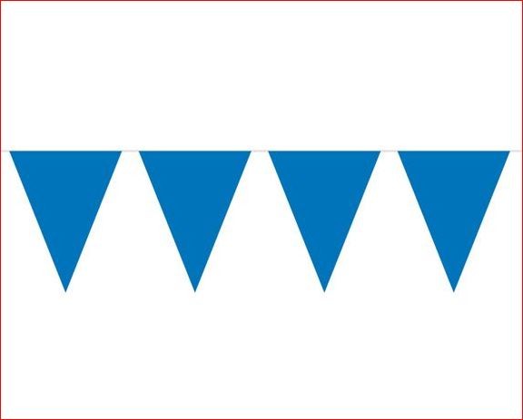 Vlaggenlijn blauw effen blauwe vlaggenlijnen