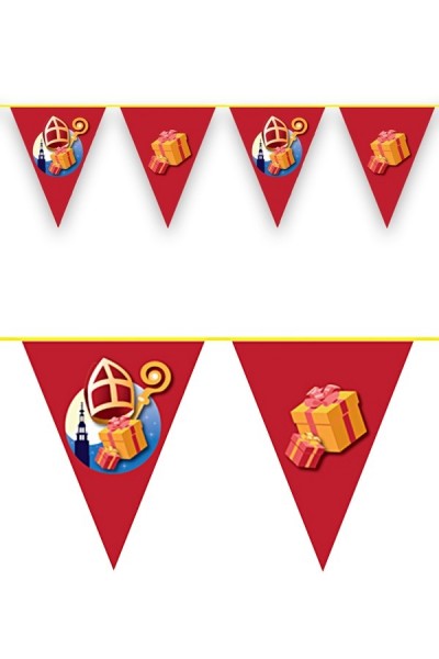 Vlaggenlijn Sinterklaas versiering 10m
