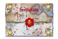 Uitnodiging Piratenfeestje thuis 8 stuks
