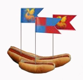 12 Prikkers Ridders en draken in hotdog
